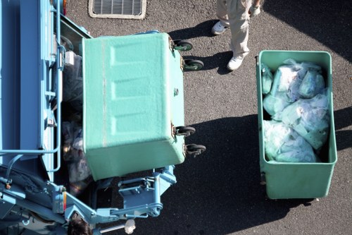 Team from Builders Waste Denmark Hill removing debris