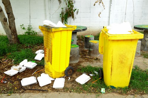 Recycling bins for household waste in South East London